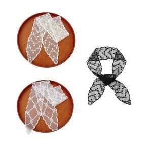 3pcs Lace Hair Headbands Women's Cotton/ Lace Multi-Use Scarves Gift